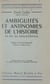 Ambiguïtés et antinomies de l'histoire et de sa philosophie
