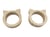 Set de 2 ronds de serviette chat bois - Créalia