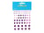80 stickers ronds enamel - Violet - Créalia