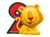 Bougie chiffre 2 - lion