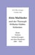 Alois Mailänder und der Theosoph Wilhelm Hübbe-Schleiden - Briefe - Notizen - Aufzeichnungen aus dem Hauskreis 1885-1900