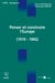 Penser et construire l'Europe - (1919-1992)