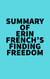 Summary of Erin French's Finding Freedom