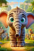 El Elefante con Rayas - Cuentos Infantiles