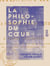 La Philosophie du cœur - Ou la Semaine anecdotique