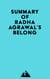 Summary of Radha Agrawal's Belong
