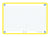80 flashcards - 10,5 x 14,8 cm - Flash 2.0 Oxford - Petits carreaux - cadre jaune