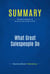 Summary: What Great Salespeople Do - Review and Analysis of Bosworth and Zoldan's Book