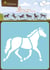 6 Pochoirs - Chevaux - Avenue Mandarine