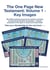 The One Page New Testament: Volume 1 - Key Images - The One Page New Testament, #1