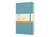 Carnet - 13 x 21 cm - Moleskine - Pages lignées - Bleu lagon