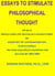 Essays To Stimulate Philosophical Thought - with tips on attaining a sharper mind, improving one's command of English and acing the GCE "AO" Level General Paper exam ...