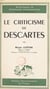Le criticisme de Descartes