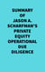 Summary of Jason A. Scharfman's Private Equity Operational Due Diligence