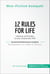 12 Rules For Life. Zusammenfassung & Analyse des Bestsellers von Jordan B. Peterson - Ordnung und Struktur in einer chaotischen Welt
