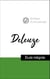 Analyse d'une pensée : Deleuze (résumé et fiche de lecture plébiscités par les enseignants sur fichedelecture.fr)