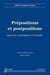 Prépositions et postpositions - Approches typologiques et formelles