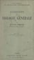 Éléments de biologie générale