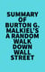 Summary of Burton G. Malkiel's A Random Walk Down Wall Street