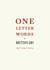 One-Letter Words, a Dictionary