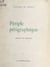 Périple périgraphique - Prose en poèmes