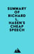 Summary of Richard L. Hasen's Cheap Speech