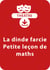 La dinde farcie - Petite leçon de maths (5 - 6 ans) - Un lot de 2 pièces de théâtre à télécharger