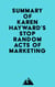 Summary of Karen Hayward's Stop Random Acts of Marketing