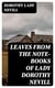 Leaves from the Note-Books of Lady Dorothy Nevill