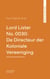 Lord Lister No. 0030: De Directeur der Koloniale Vereeniging