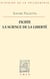 Fichte. La science de la liberté