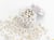 Pot de perles symboles et chiffres - blanc