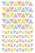 Gommettes colorées triangles  - Initial