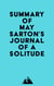 Summary of May Sarton's Journal of a Solitude