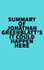 Summary of Jonathan Greenblatt's It Could Happen Here