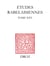 Etudes rabelaisiennes, - Tome XXV