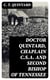 Doctor Quintard, Chaplain C.S.A. and Second Bishop of Tennessee - Being His Story of the War (1861-1865)
