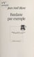 Bardane par exemple - Nouvelles