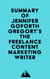 Summary of Jennifer Goforth Gregory's The Freelance Content Marketing Writer