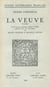 La Veuve ou le traître puni - comédie