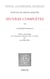 Œuvres complètes. T. VII - Correspondance