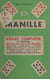 La manille - Règles complètes et séparées de tous les jeux de manille avec le calcul des probabilités et l'étude des coups difficiles