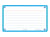 80 flashcards - 7,5 x 12,5 cm - Flash 2.0 Oxford - Ligné - cadre turquoise