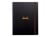 Carnet polypro à spirales - Format A4 21 x 29.7 cm - Rhodiactive Pro Book - Rhodia - 160 pages lignées - Noir