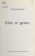 Faits et gestes