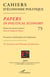 Cahiers d'économie politique 75 - Economie et philosophie de l'exploitation