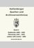 Hallenberger Quellen und Archivverzeichnisse, Bd. 2 - Stadtarchiv, Pfarrarchiv, Judaica