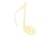 12 motifs notes de musique et clé de sol en bois 2 à 4 cm - couleur naturelle - Créalia