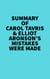 Summary of Carol Tavris & Elliot Aronson's Mistakes Were Made