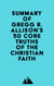 Summary of Gregg R. Allison's 50 Core Truths of the Christian Faith